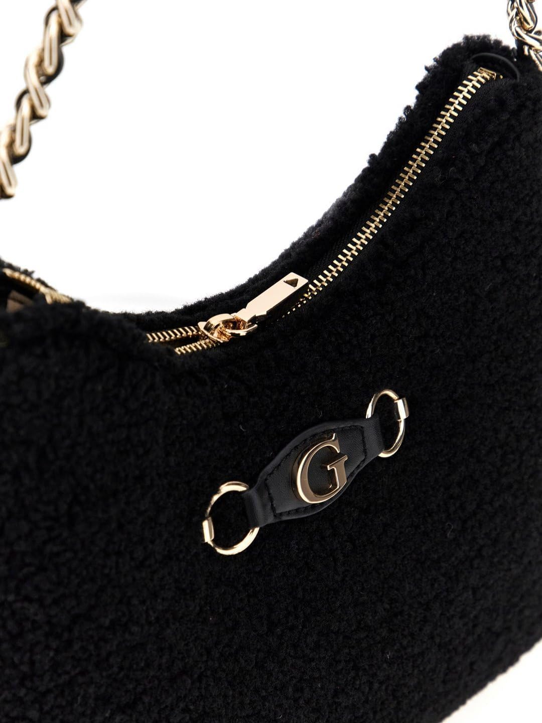 GUESS Jeans Black Polyester Women Women's Handbag