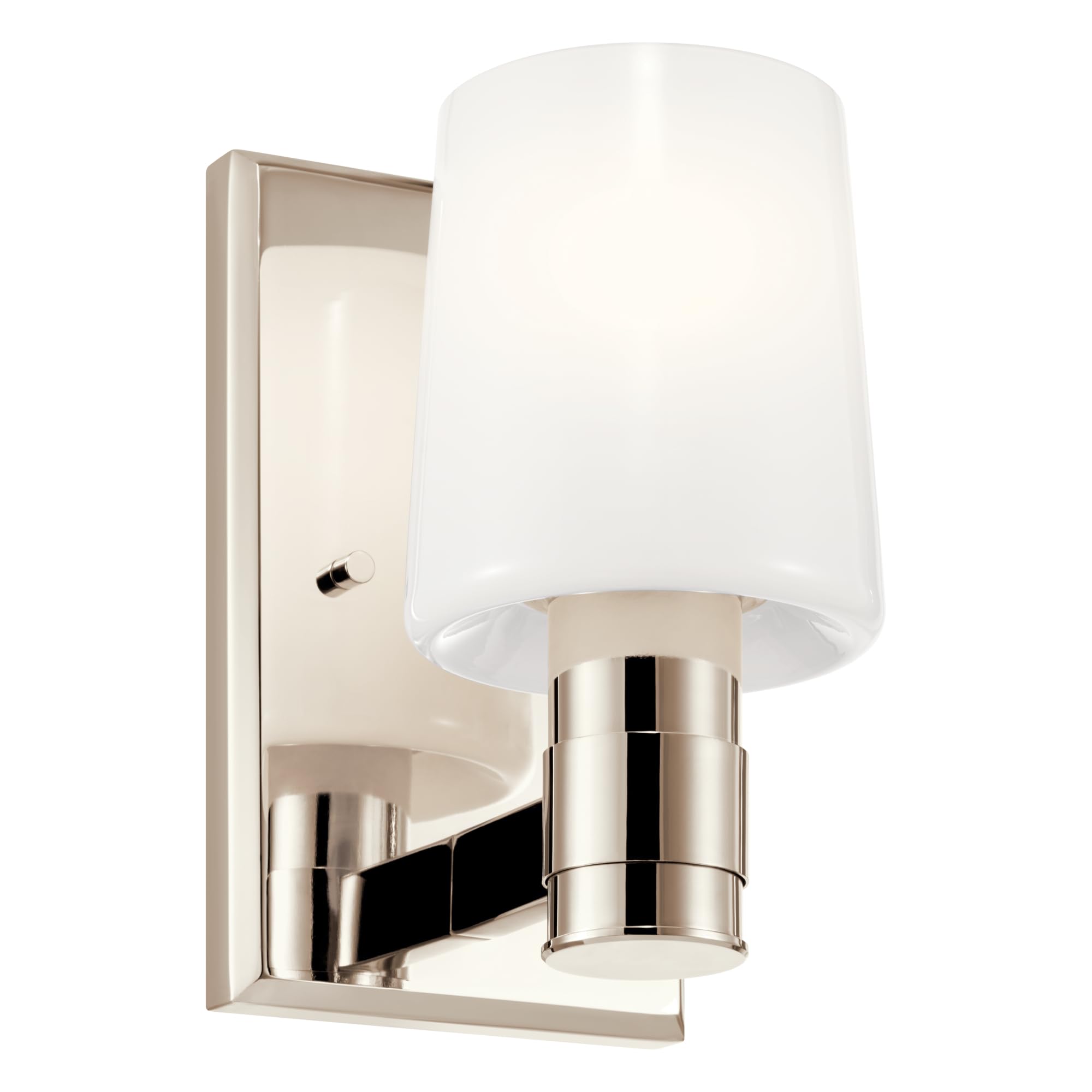 Kichler Adani 8.5" 1-Light Wall Sconce Light, Polished Nickel