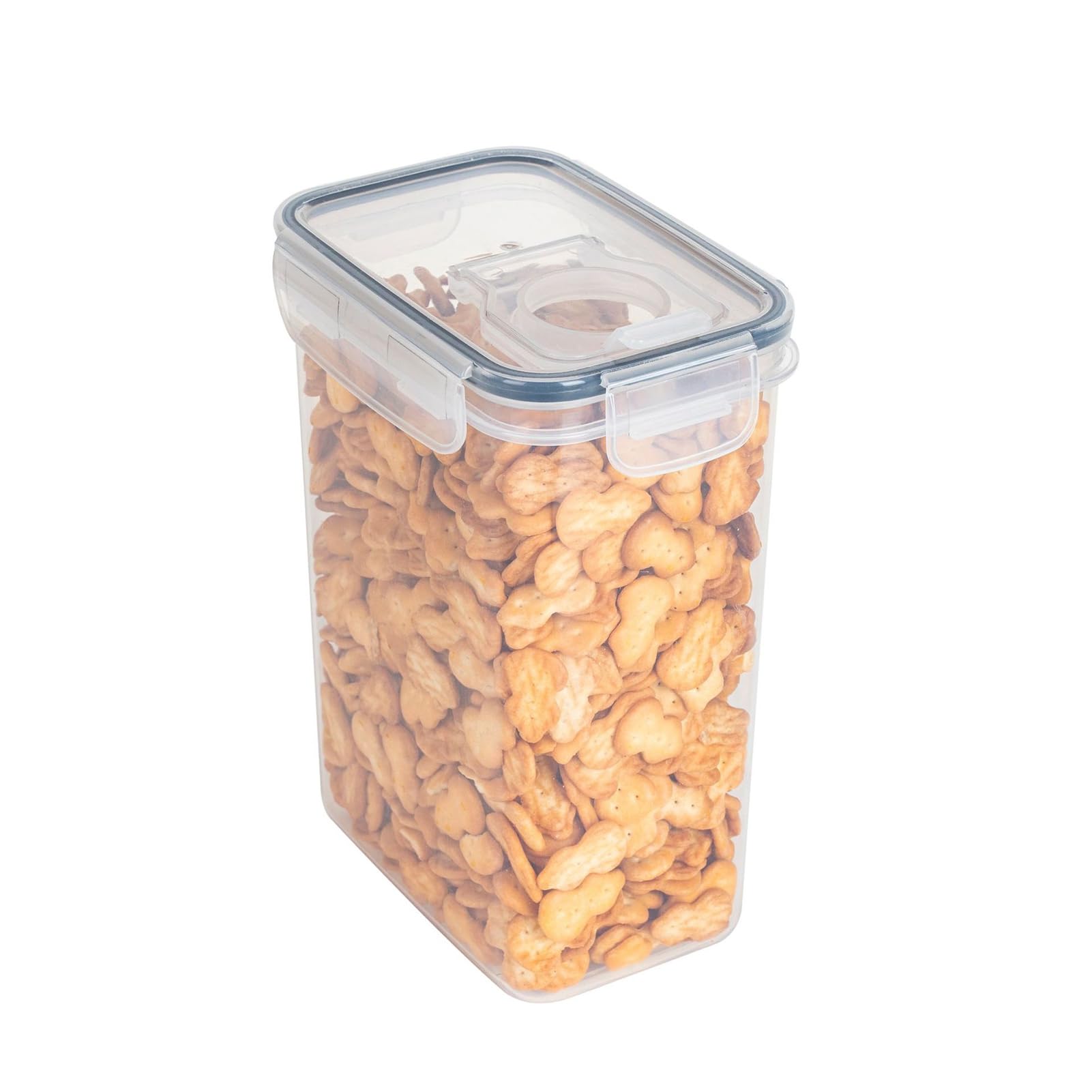 Ulafbwur L Food Storage Containers Clear Plastic Jars Airtight Moisture Proof Wide-Mouth Organized Pantry 0.8L/1.4L/1.6L/2L/2.8