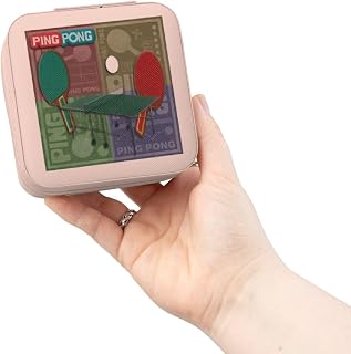 3dRose Ping Pong Primary Colors Jewelry Travel Case Pink