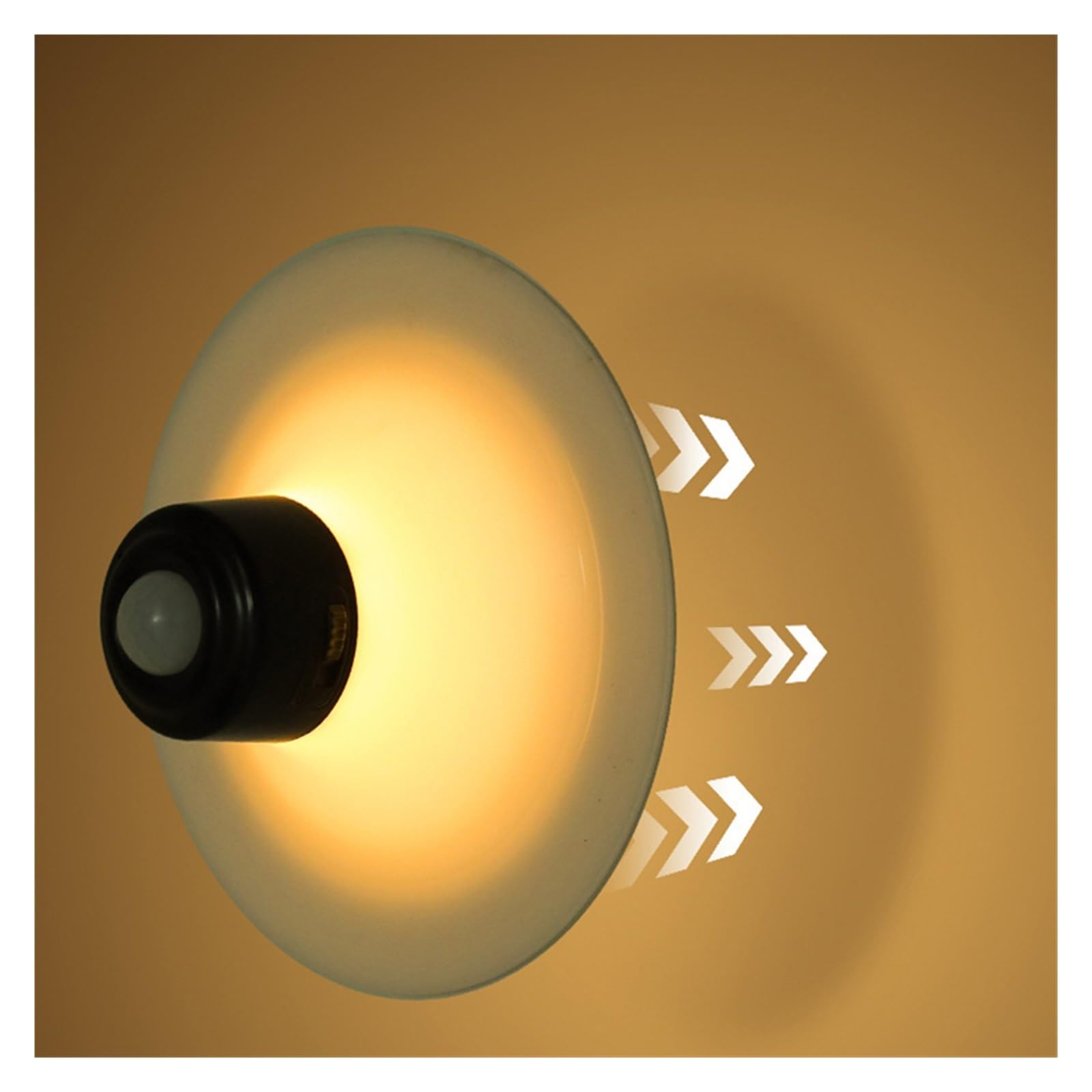 Oświetlenie Pod Szafką Lampka Nocna LED Szafki Czujnik Ruchu Na Schodach Z Przyssawką Sypialnia Łazienka Lampa Kuchenna Oświetlenie Wewnętrzne Czarny(2)