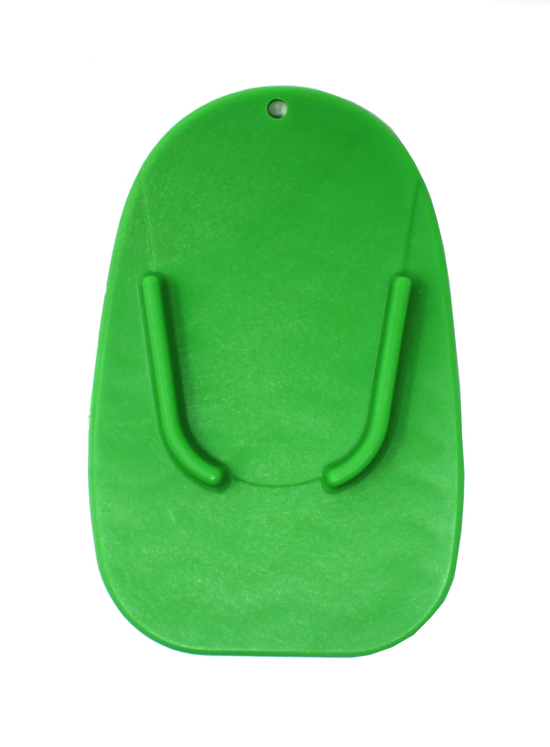 Green 2 Pack Motorcycle Kickstand Plates | Kick Stand Plate Pad Base For Motorcycle motor Dirt Bike Perfect for parking on hot asphalt and soft surfaces