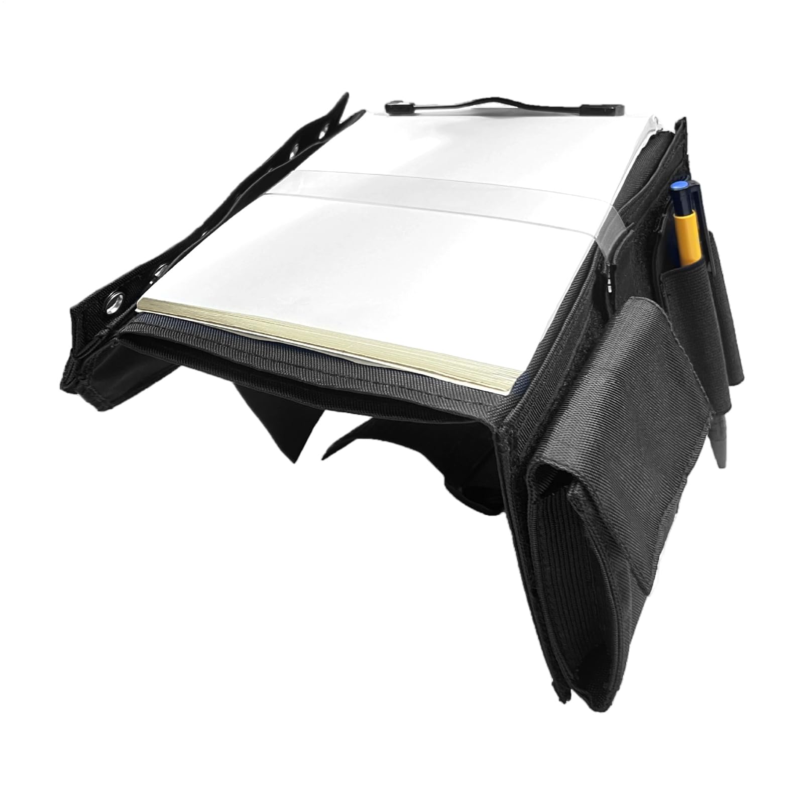 Pilot Kneeboard - 1*Pc Aviation Pilot Kneeboard, 7 Slot Knee Writing Board with Leg Strap, Pen Holder Included | Students Writing Notepad for Documents, Cards, Notes, Manuals, Checklists, Charts