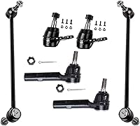 Vista 1372 de Detroit Axle - Kit de suspensión delantera de 10 piezas para Chevy Aveo Aveo5 Pontiac G3 Wave 2 Ready Struts Assembly 2 Enlaces de barra