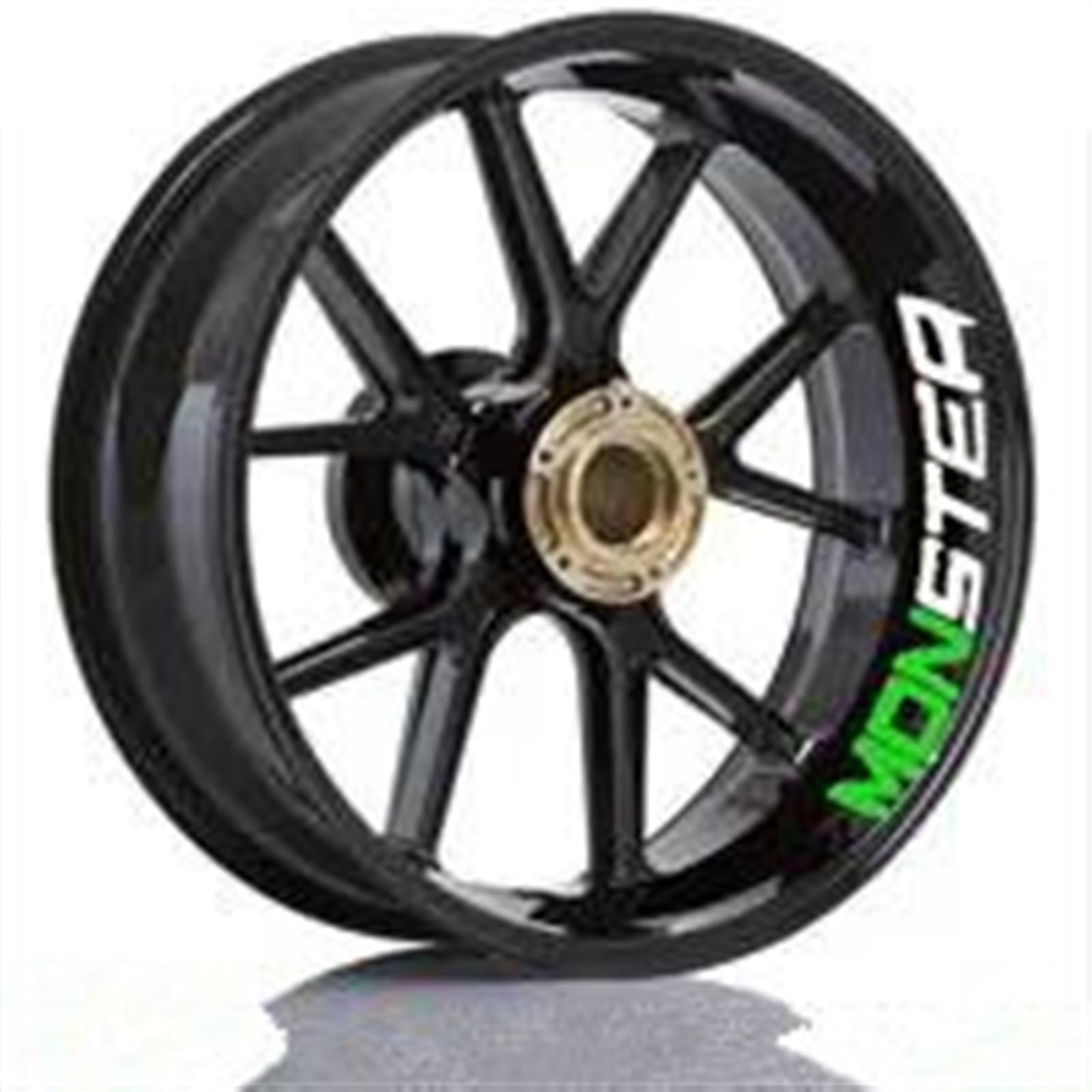 Motorcycle Rim Set Wheel Sticker Reflective Waterproof for Ducati for Monster 695 696 796 1100 1100S 797 821 795(Color3)