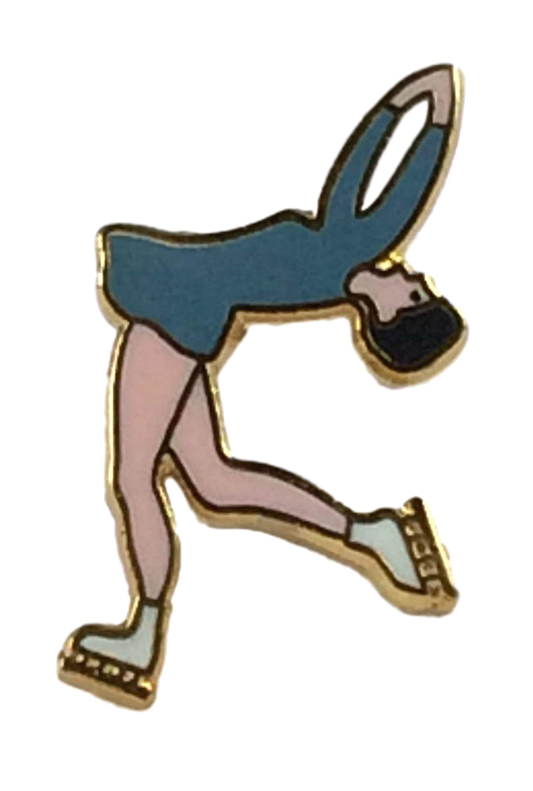 Smartbadge® Figure Ice Skater Skating Hard Quality enamel lapel pin badge