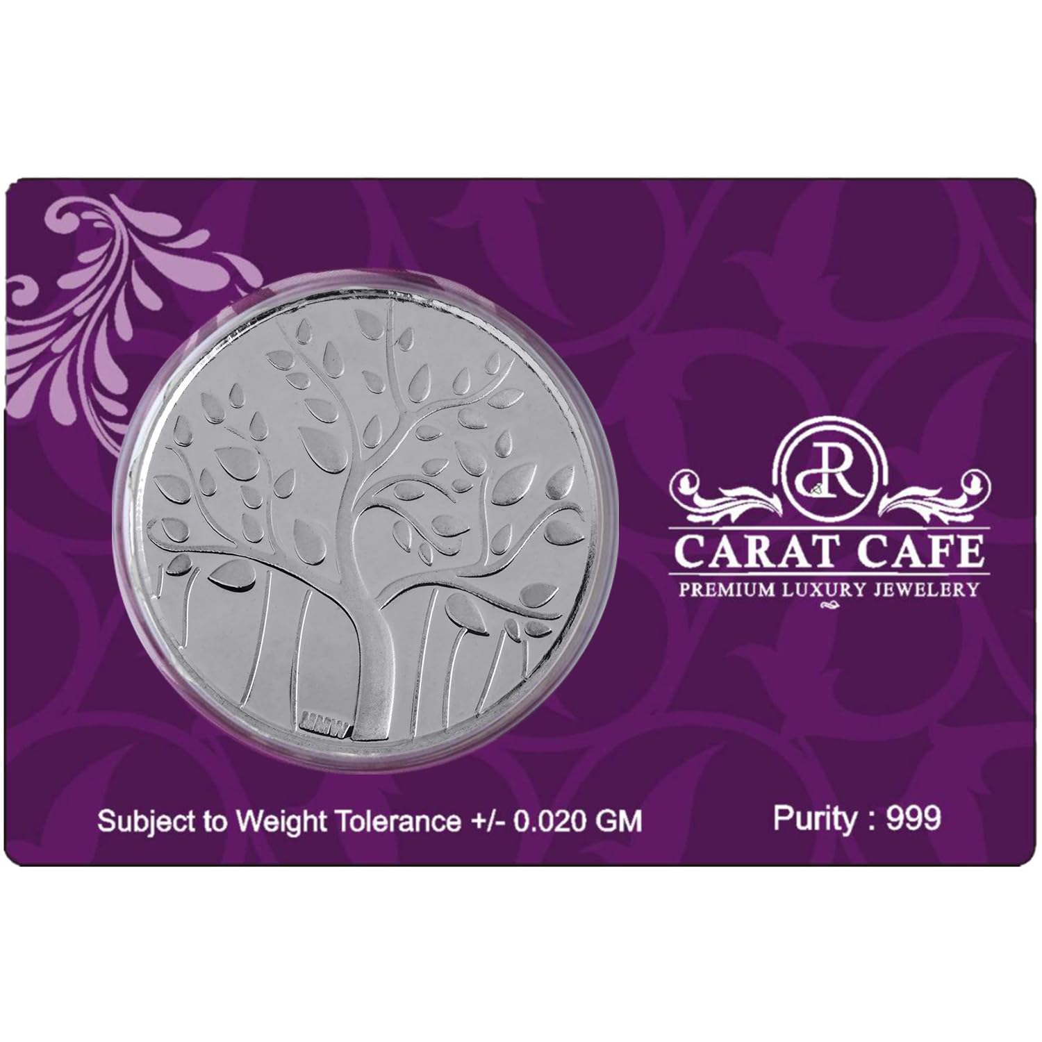PRD CARATCAFE Pure Silver Banyan Tree Coin 999 Purity Coin 10 Grams Tree Embossed For Pooja, Hallmark Certified In Gift Pack (B07Y5C7T8C) Amazon Price History, Amazon Price Tracker
