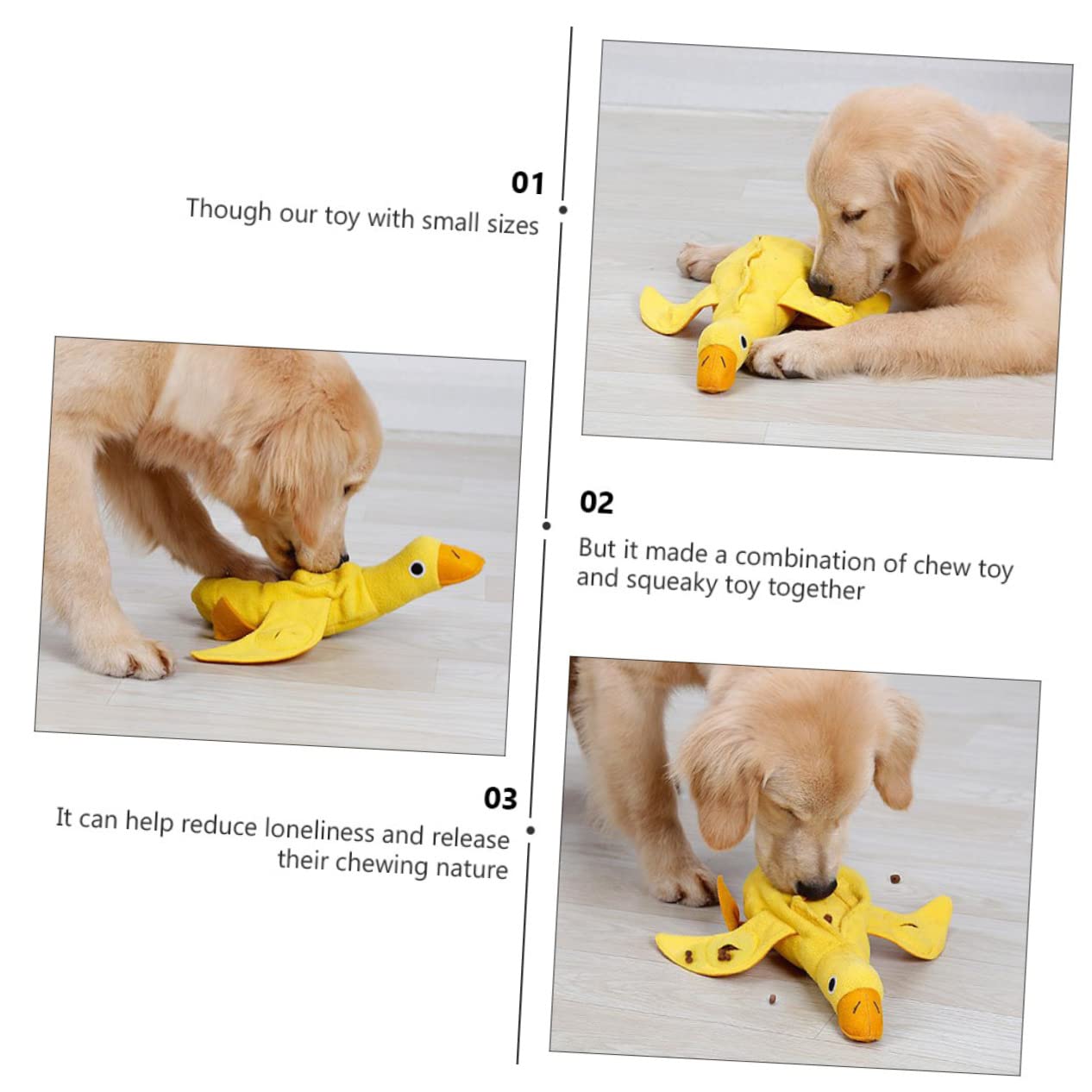Supvox 3stücke Pet Squeaky Toy Für Hunde Ducke Interaktives Kauspielzeug Fördert Natürliche Verhaltensweisen Für Welpen Und Kleine Hunde Stimuliert Energie Und Spieltrieb