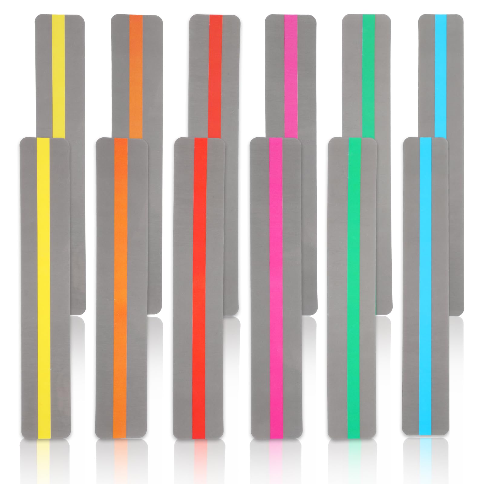 Lot De 14 Outils Dyslexie Enfants - 8 Bandes Lecture + 6 Anneaux Doigt - Signets Lecture Guidée