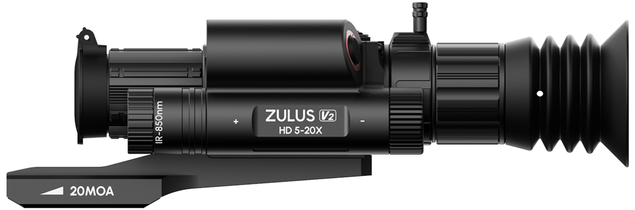 DNT Optics Zulus HD V2 Digital Day/Night Vision Scope con infrarossi, telemetro laser e calcolatrice balistica