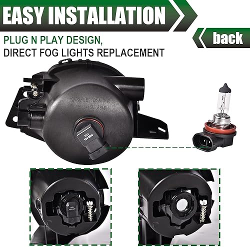 Miniatura 22 de GRAND ORANGE Luz antiniebla compatible con Chevy S10 1982-1997 y Chevy Blazer 1995-1997/GMC Jimmy/1988-1999 Chevy C1500 /GMC C1500 /GMC K1500