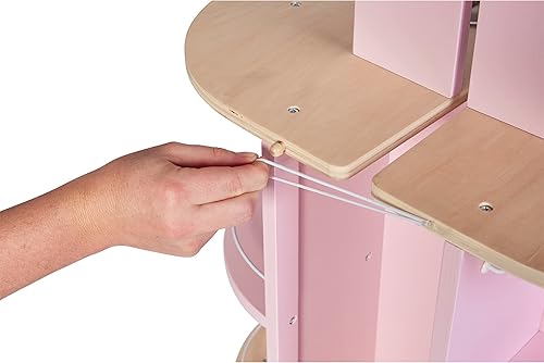 Miniatura 4 de Janod Twist Kitchen - Juego de cocina de madera expandible de doble cara con 8 accesorios, 34 pulgadas de alto, juego de simulación, edades de 3 a 6