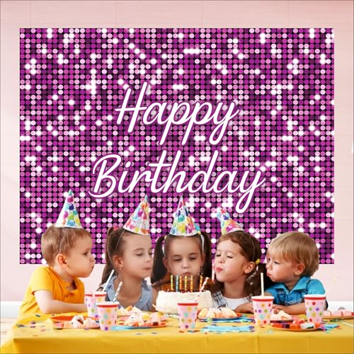 Image of Pink Birthday Backdrop 5x4 Ft | Backdrops for Decoration | Birthday Decoration Backdrop | Banner for Kids Theme Party