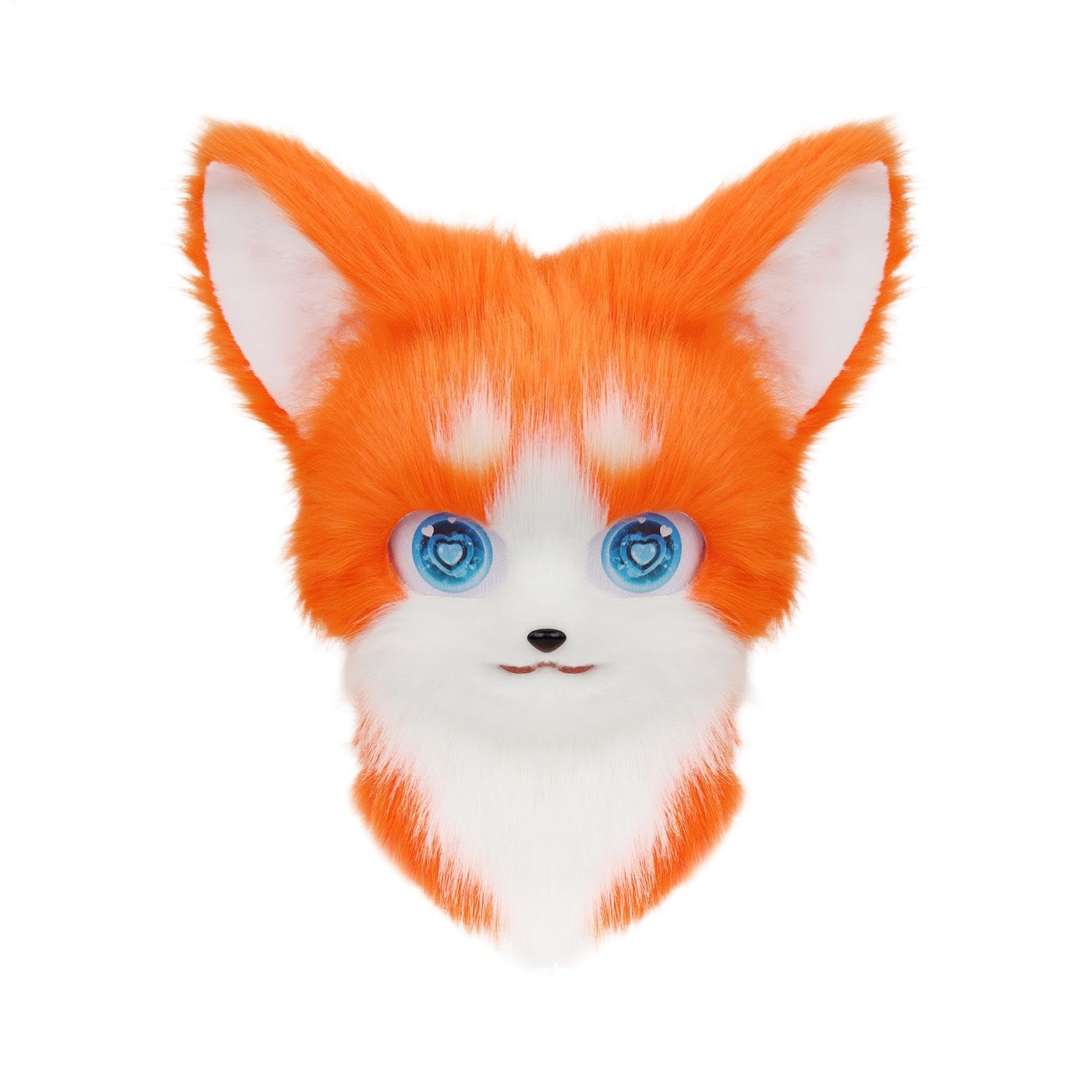 Testa di animale maschera di Halloween realistico peluche Cosplay copricapo