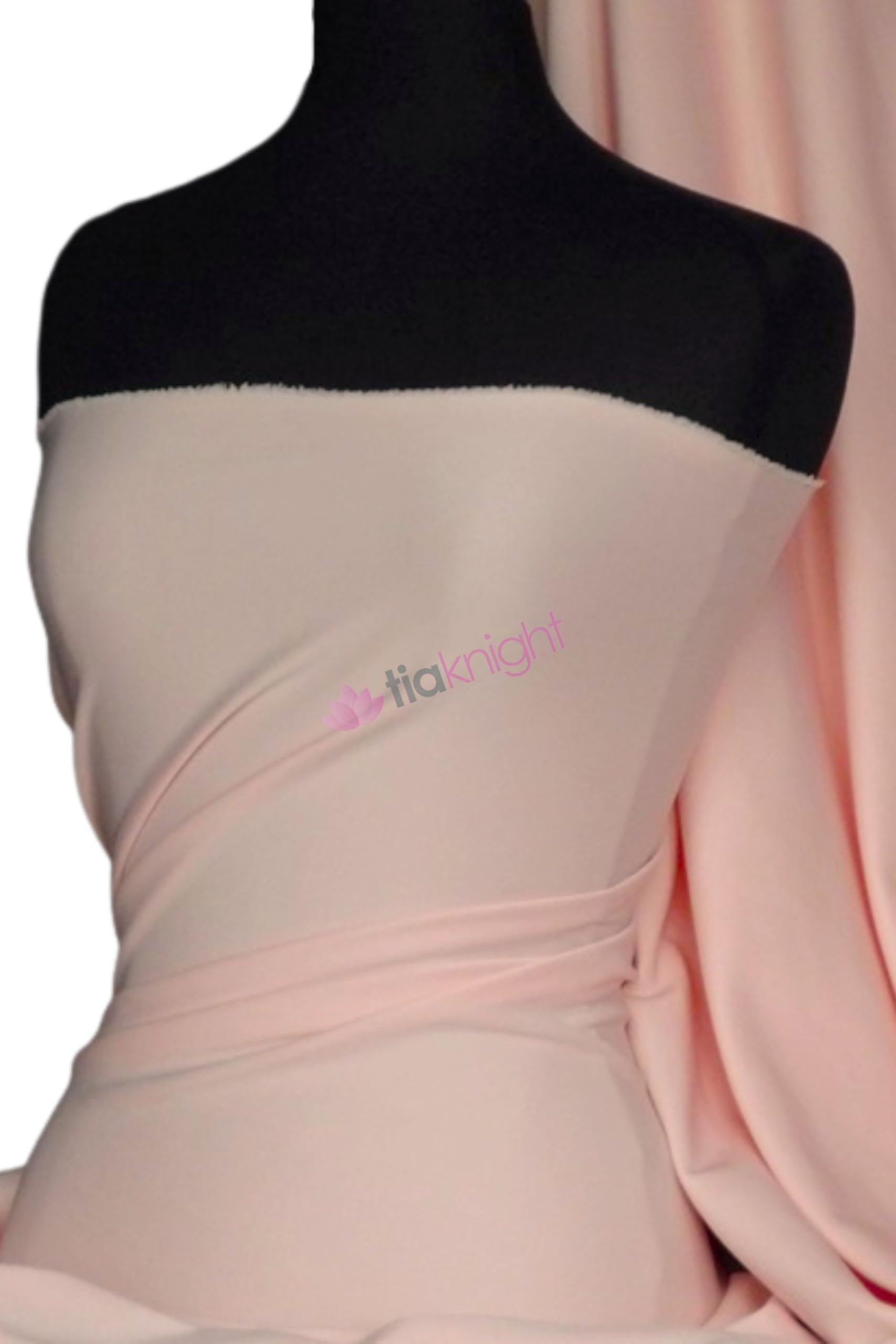 Scuba Bodycon Dress Fabric | Stretchy & Thick Body Control Material | 148 cm Wide | Sold By The Metre | Same Day Dispatch | by Tia Knight (Peach, 1 Metre)