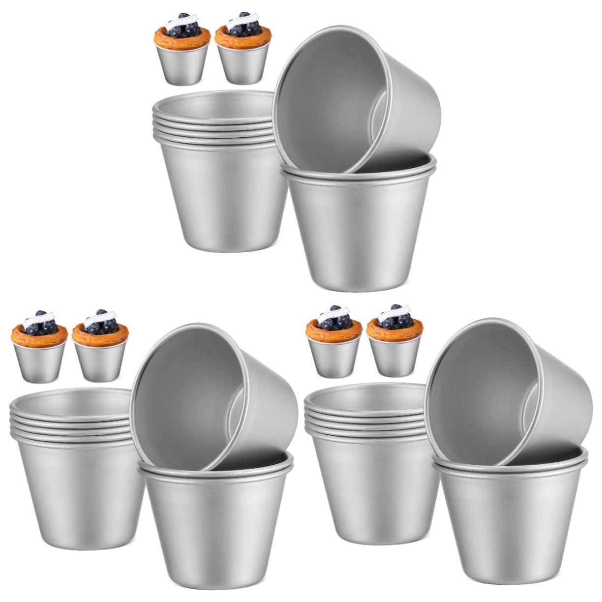 ABOOFAN Moldes Para Tartas Tazas De Magdalenas Moldes De Pudín Tazas De Pudín Soportes Para Muffins Moldes Para Hornear Moldes Para Tartas Soportes Para Magdalenas Moldes Para