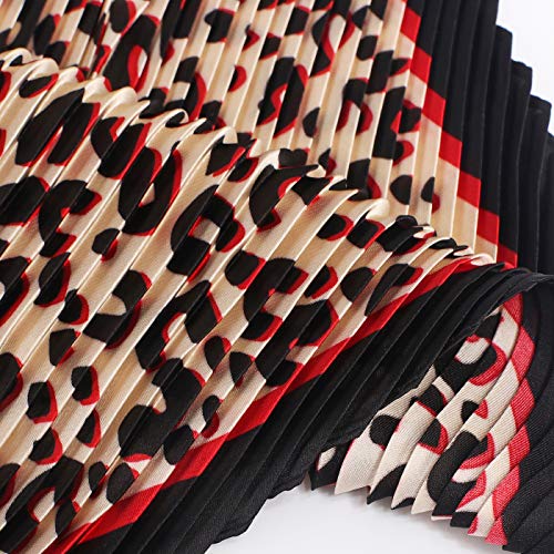 Fashion Pleated Pattern Diamond Shape Lightweight Square Satin Hair Neck Scarves for Women3