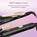 Vega Miss Dazzle Styling Set for Women, Hair Straightener with Ceramic Coated Plates & Curler Combo 19 MM Barrel Hair, Easy Lock System, Safety Stand, (VHSS-02) gallery image