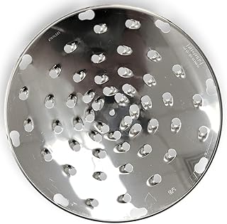 ALFA VS-12SD-5/16 Stainless Steel Grading Disk Replacement for Commercial Kitchen Shredders | 9.25" Diameter - 5/16" Grating Holes | Replacement for GS-12 and VS-9 Graters and Shredders