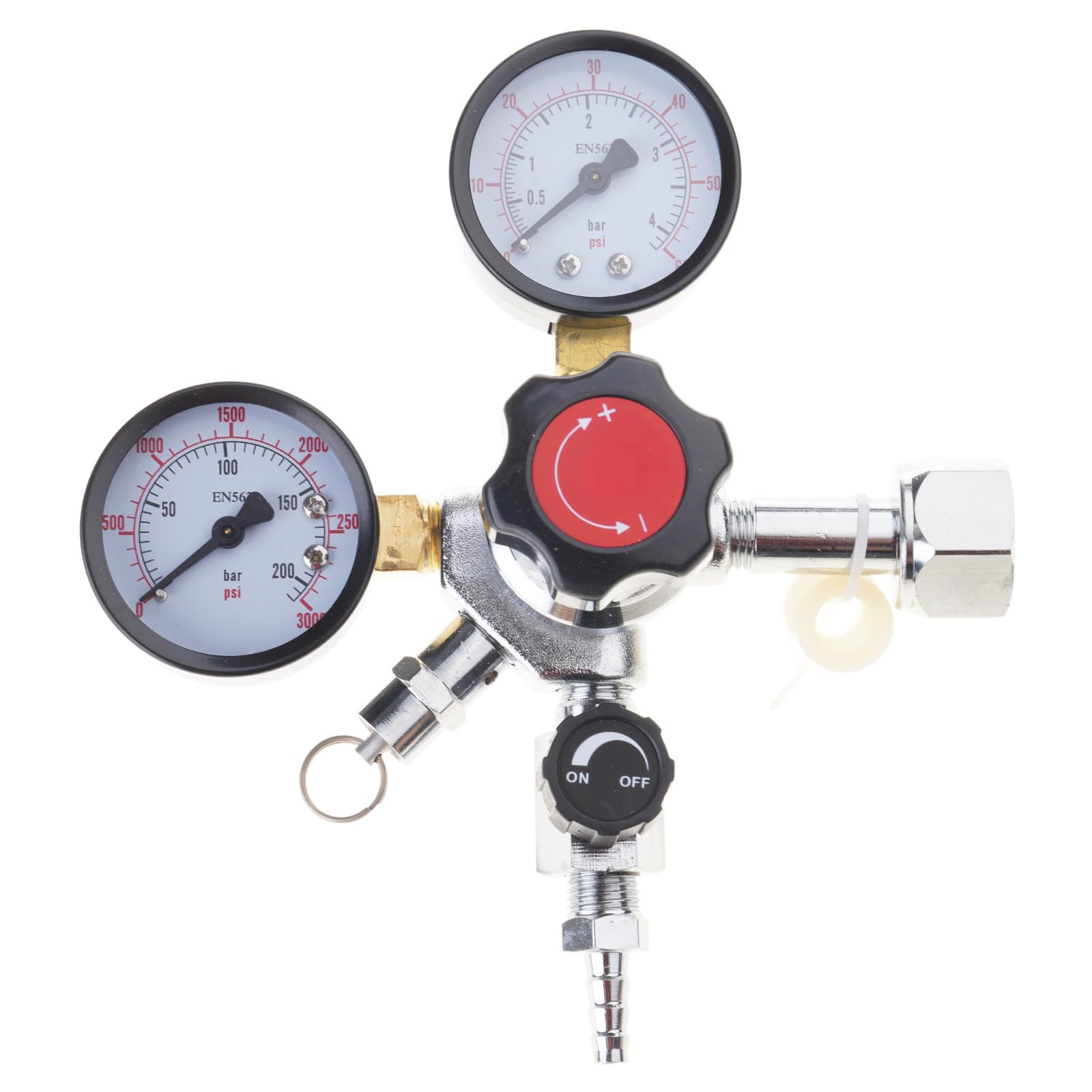 Lerpwige Beer Pressure Regulator for Home Brewing Use Precise CO2 Control with Relief Valves Sodas Water Brewing Tool Beer Kegs