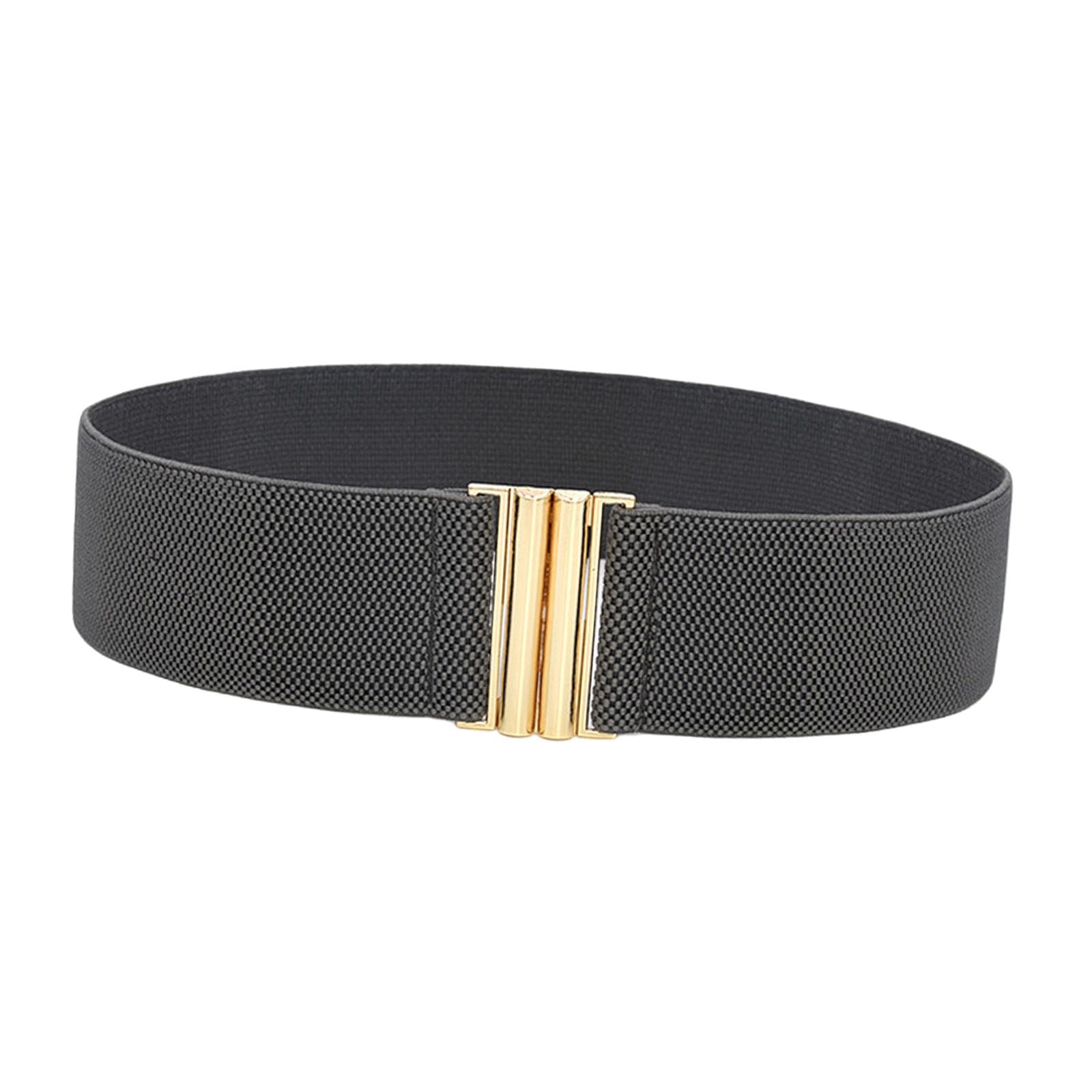 HEAVENGLOW Women Elastic Belt Girdle Elegant Stretch Cinch Corset Waist Belt for Ladies Gray-image-13