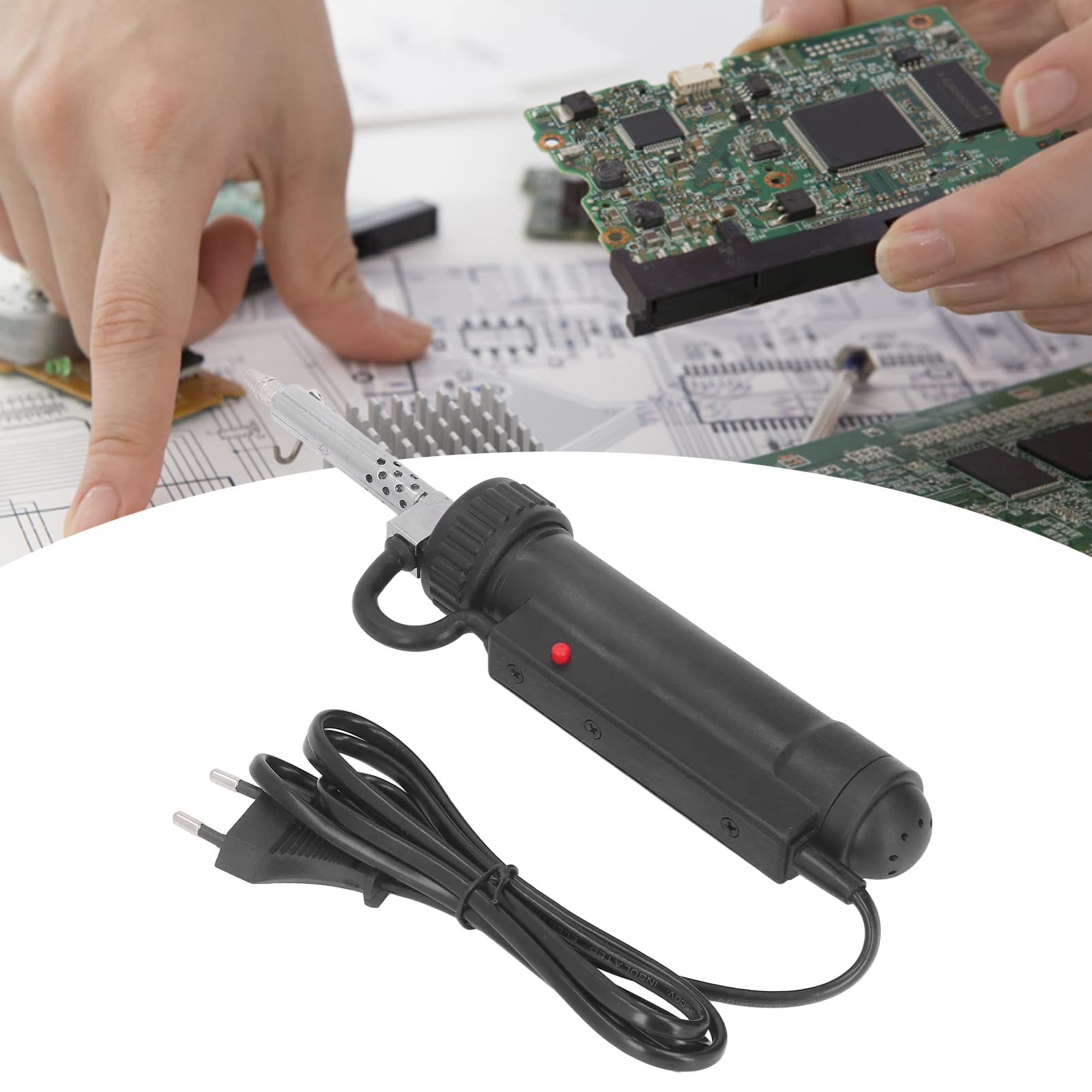 Pompa Dissaldante Automatica Portatile 220V 30W per Rimozione Saldatura Elettronica con Punta in Acciaio per Hobbisti e Professionisti
