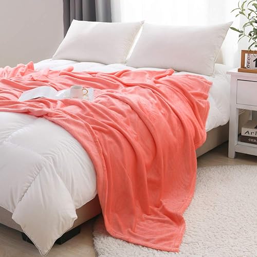 Miniatura 10 de NANPIPER Manta de forro polar suave y acogedora manta cálida y ligera para cama, color morado, 50 x 60 pulgadas