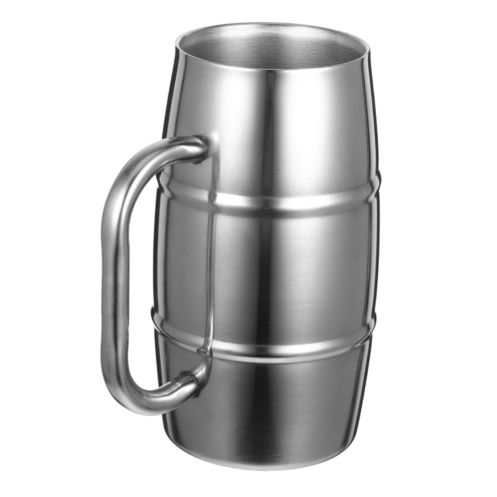 2 Stück Bierbecher mit Doppelwandiger Isolierter Cocktailbecher für Partys Festivals Bars Stylisches Trinkglas für Kalte Heiße Getränke