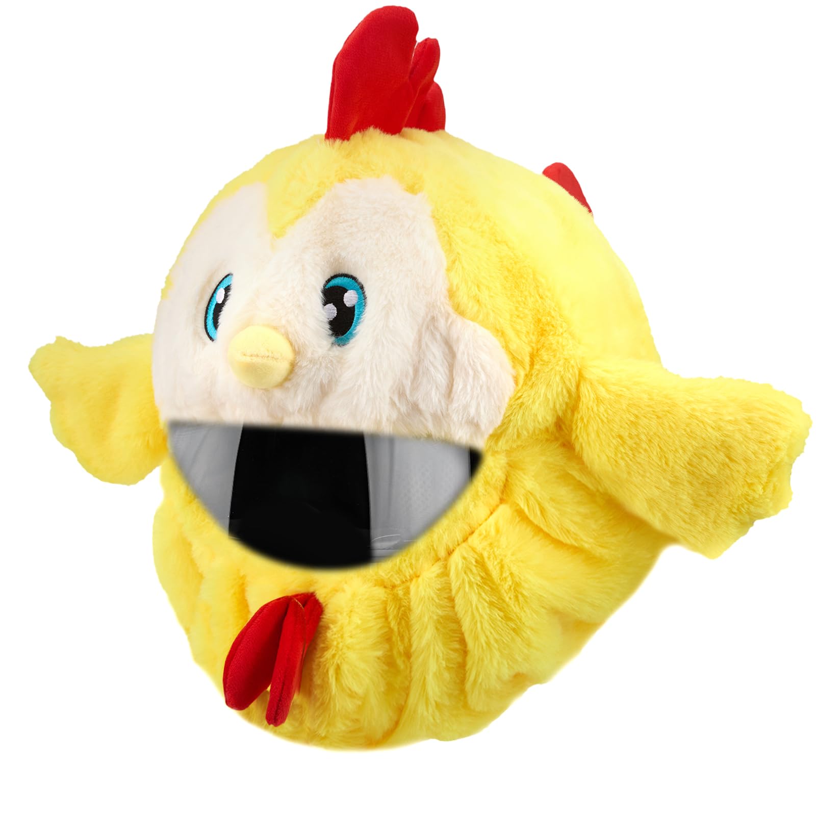 Offfay Motorcycle Helmet Cover, Funny Motorcycle Helmet Cover Sleeve, Motorbike Helmet Protective Cover for Full Face Helmets Men and Women (Baby Chick)