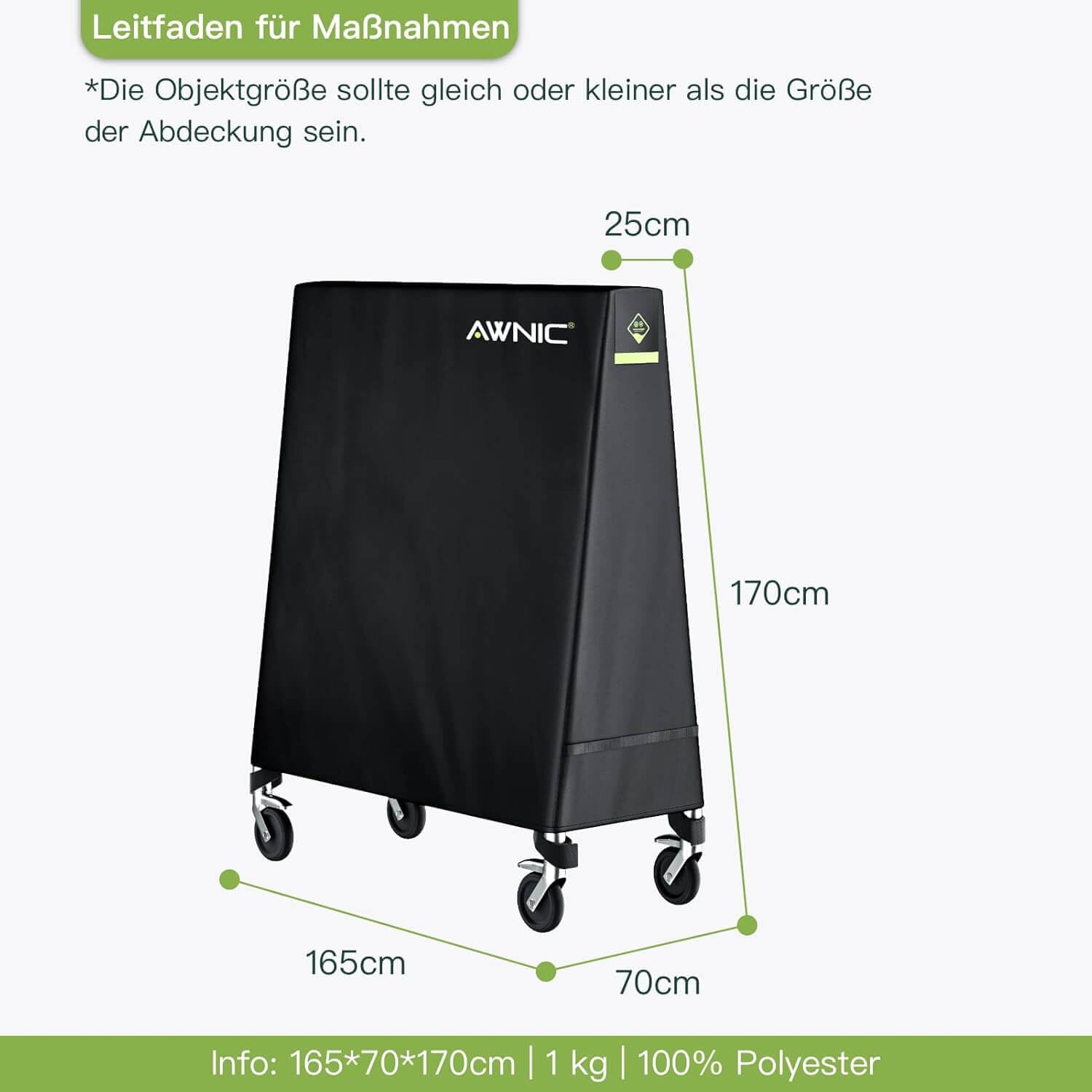 Awnic Tischtennisplatte Abdeckung
