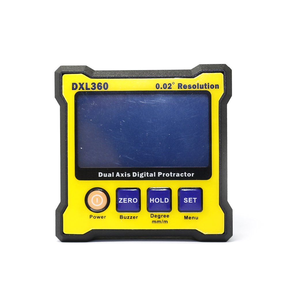Diymore Slimme Dubbelzijdige Laser Digitale Hellingmeter Met Magnetische Base - 360° Hoekmeter