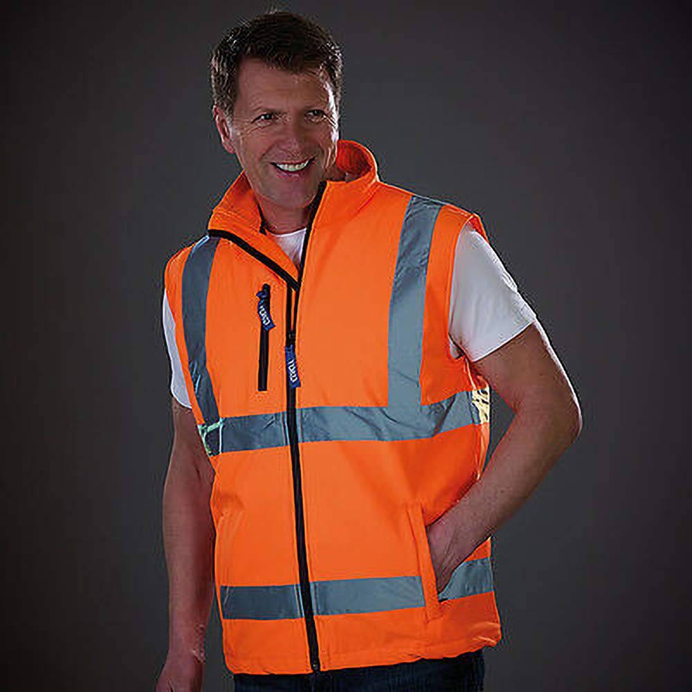 Yoko HV006 Softshell-Bodywarmer, Warnweste, atmungsaktiv und wasserdicht