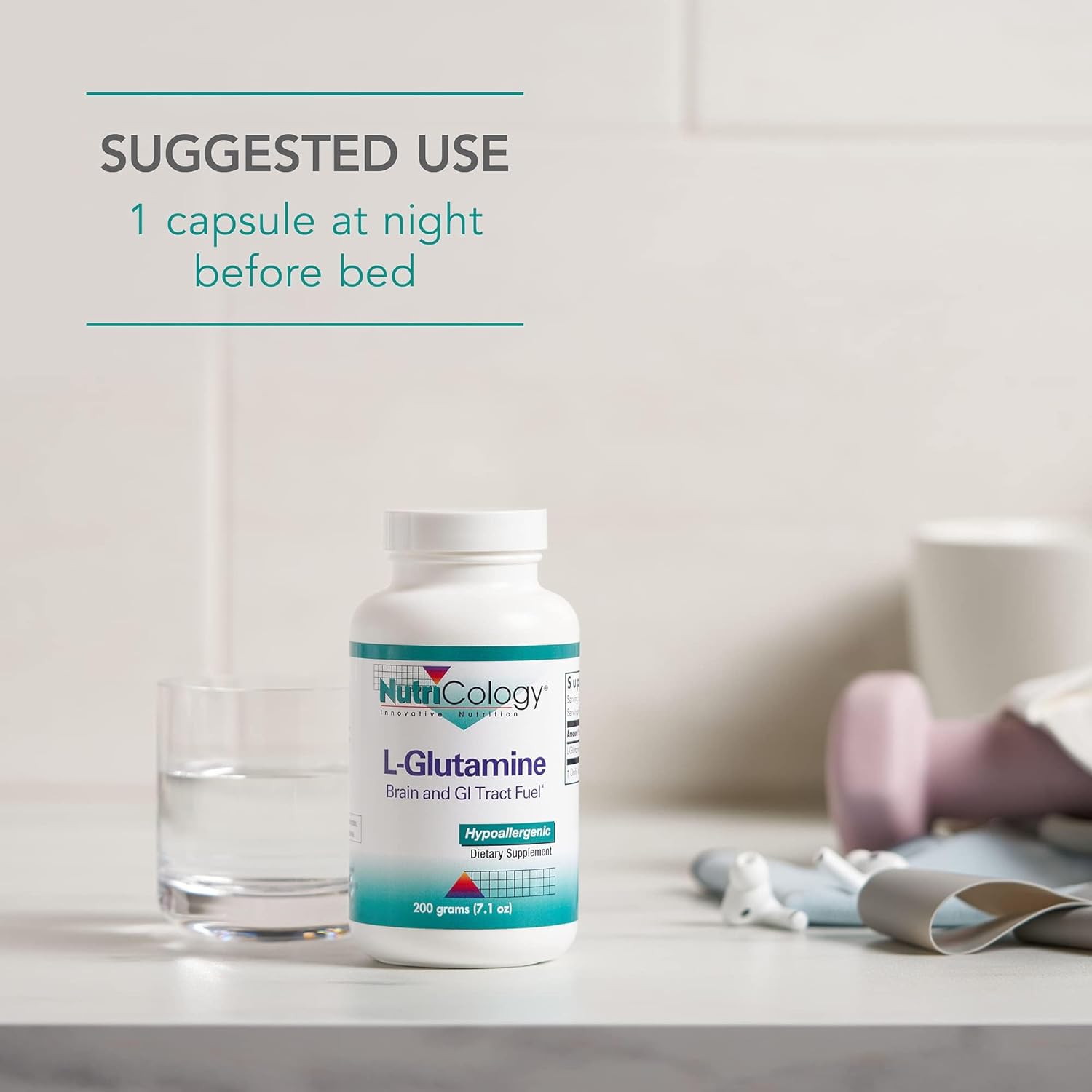 Nutricology L-Glutamine Powder - Gut Health for Men & Women, Free Form Amino Acid, Pure, 4.7g Supplement - 7.1 Ounce - Image 7