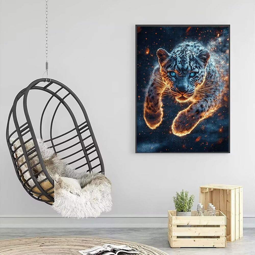 Sterne Tiger Puzzle 4000 Teile, Klassische Puzzles, Geschicklichkeitsspiel Puzzle für Erwachsene, Puzzlespiele für Die Ganze Familie, Mit Schöner Verpackung, Dekoration Puzzles DX0YL3-963