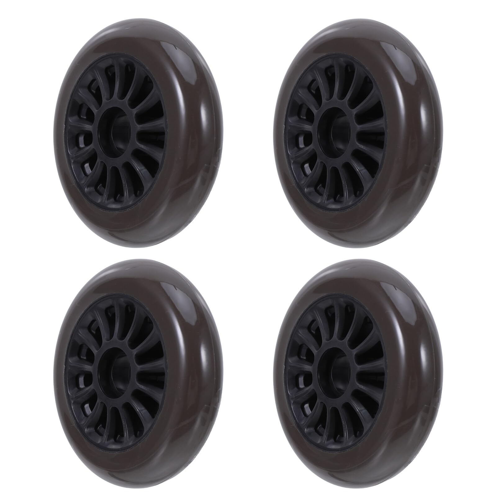 ORFOFE Ruote per Scooter in Plastica Nera Ruote di Ricambio Resistenti e Leggere per Pattini Rotelle Skateboard e Valigie per Principianti e Uso Esterno