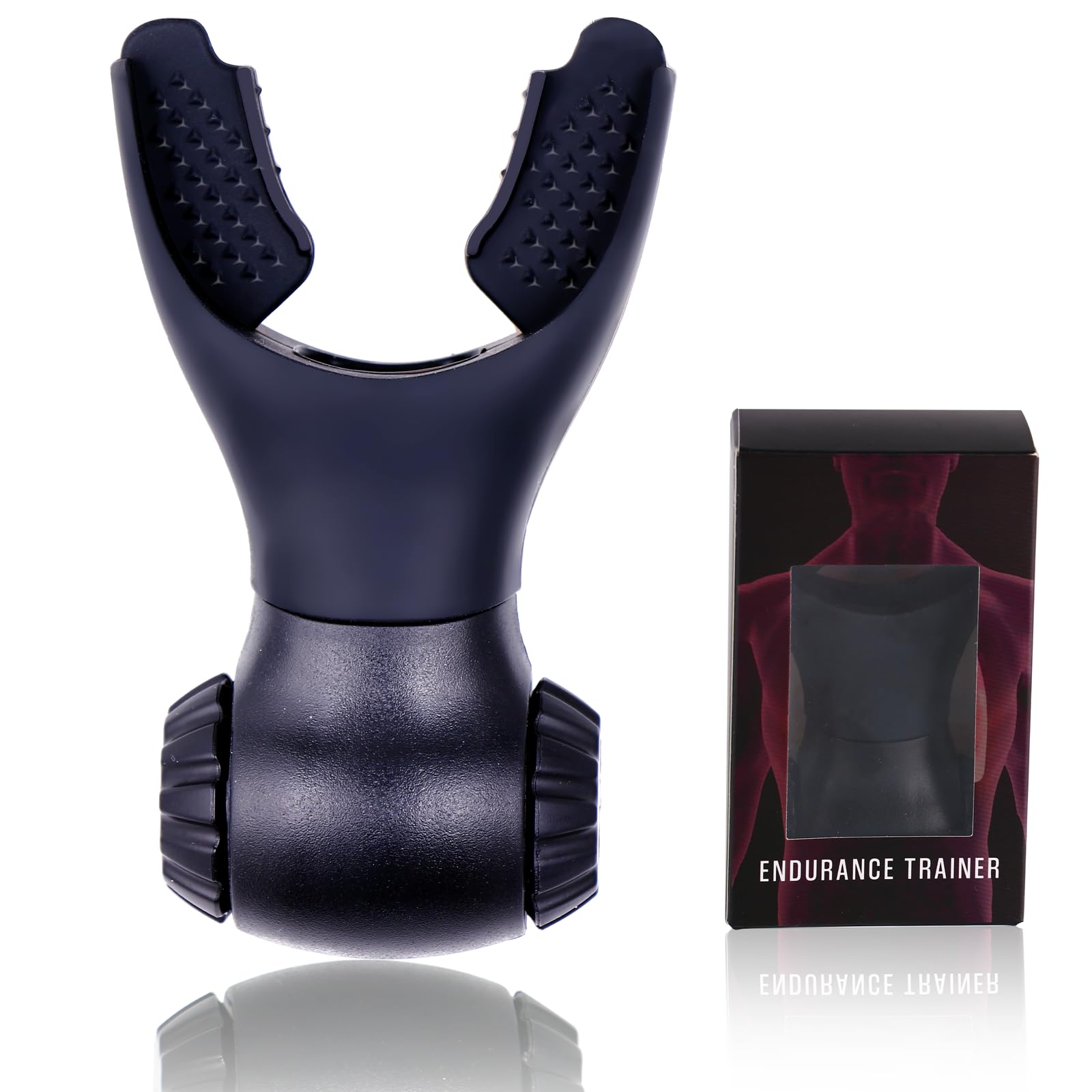 Portable Muscle Trainer Exercise Device with Adjustable Settings Resistance Trainer to Improve Breathing Capacity Enhance Muscle Training Strength