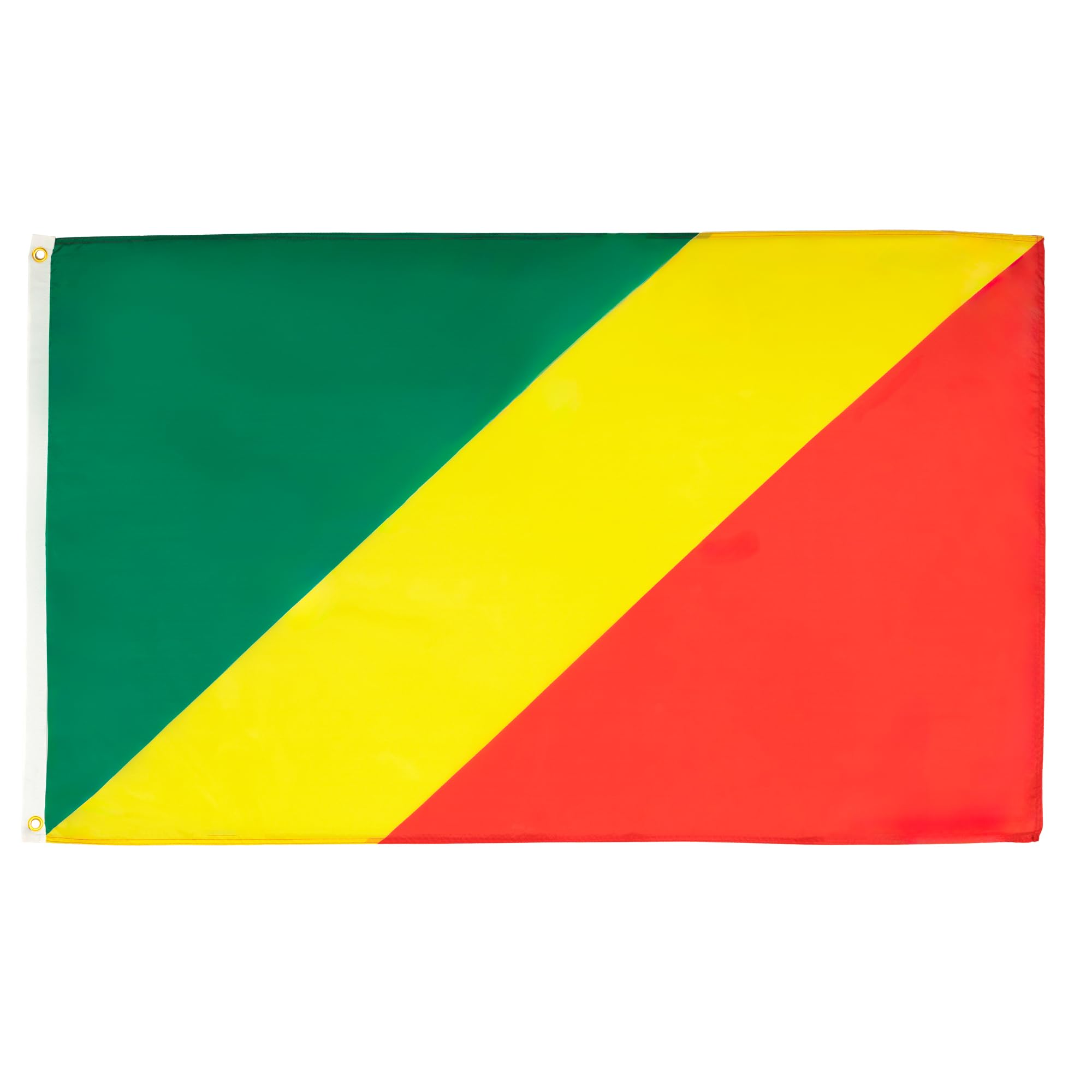 AZ FLAG - Republic Of The Congo Flag - 3x5 Ft - Light Polyester Congolese Banner with Two Brass Eyelets - Fade Resistant - Vivid Colors - 3' x 5' Feet - 150x90 Cm
