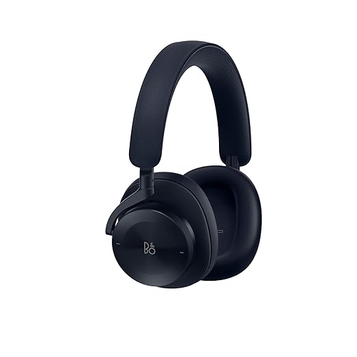 Bang & olufsen beoplay h95 - cuffie bluetooth wireless over-ear con cancellazione attiva del rumore e 4 microfoni, batteria di 50 ore, cuffie + cavo usb-c e custodia da viaggio in alluminio - navy