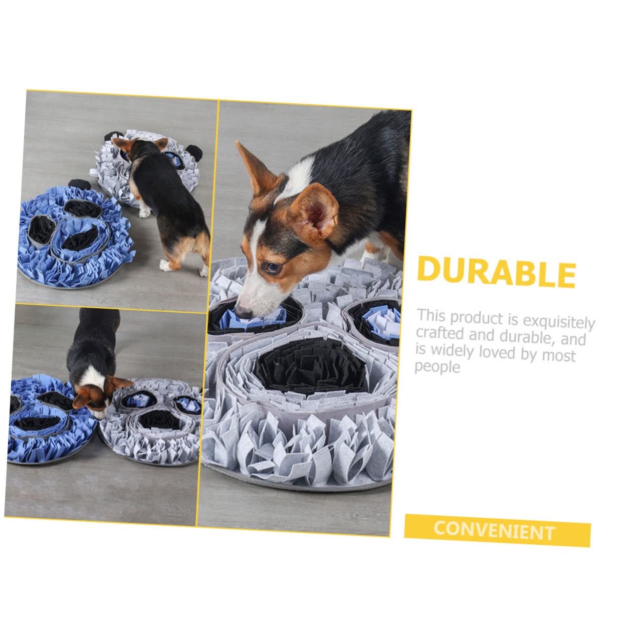 Haushalts Schnüffelmatte in Pandaform aus Filz Interaktives Hundespielzeug zum Energieverbrauch und Snackfinden Niedliches Haustierzubehör für Haushalt