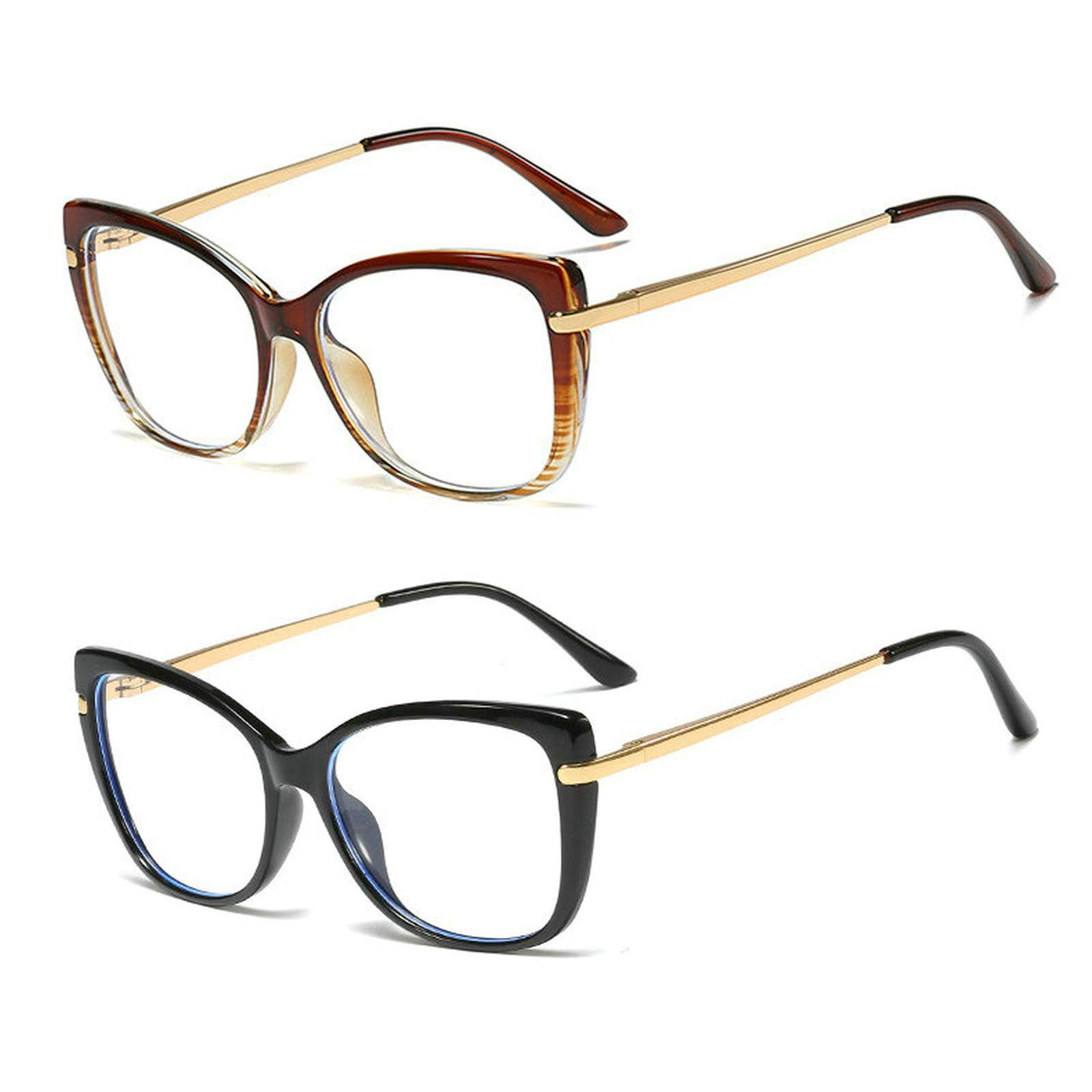 willochra 2Pack Bifocal Reading Glasses Oversized Men Women Far Near Anti blue light Hyperopia Eyewear Presbyopic Glasses