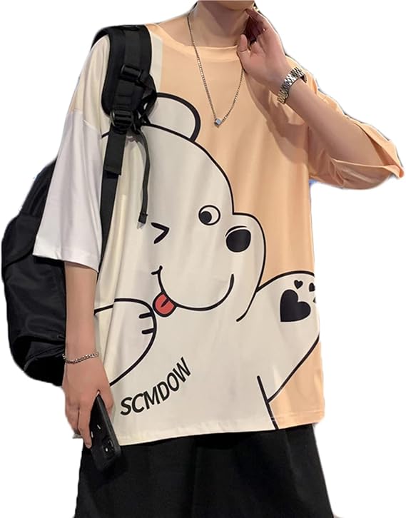 Amazon Tシャツ メンズ インナー 夏服 五分袖 ドロップショルダー クマ柄 かわいい プリント ハンサム ゆったり フィット 流行し 上着 柔らかい 薄手 通気 春夏秋 汗染み防止 サマーウェア カジュアル ハイキング 通学 デイリー Tシャツ カットソー 通販 Amazon Tシャツ メンズ インナー 夏服 五分袖 ドロップショルダー クマ柄 かわいい プリント ハンサム ゆったり フィット 流行し 上着 柔らかい 薄手 通気 春夏秋 汗染み防止 サマーウェア カジュアル ハイキング 通学 デイリー Tシャツ カットソー 通販