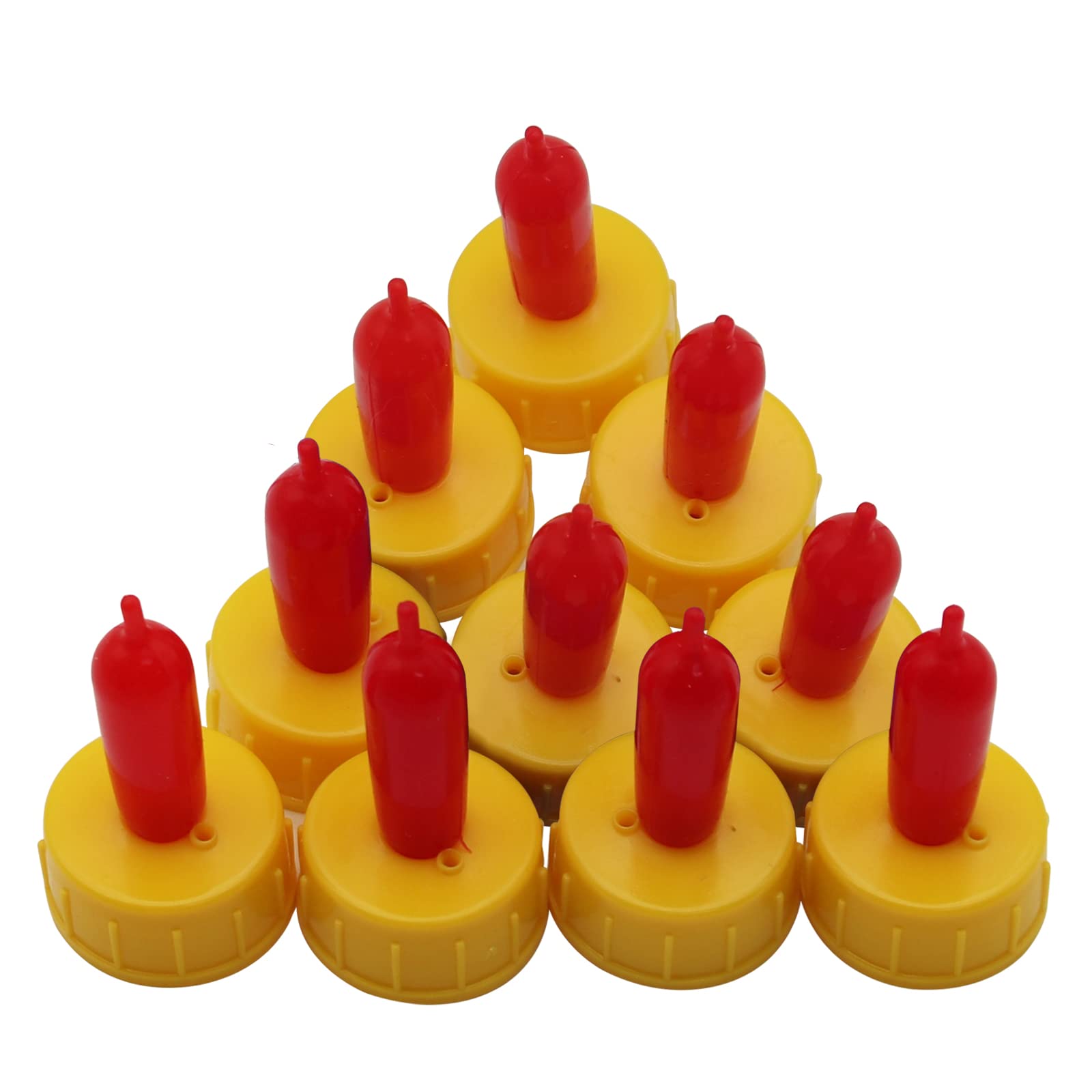 Photo 1 of Baby Goat Nipple, 20 Pieces Goat Lamb Teat Feeder Bottle Topper Feeding,Soft Rubber Goat Milk Drinking Nipple for Nursing Lambs,Puppy (Yellow, 20 Pieces) Yellow 20 Pieces