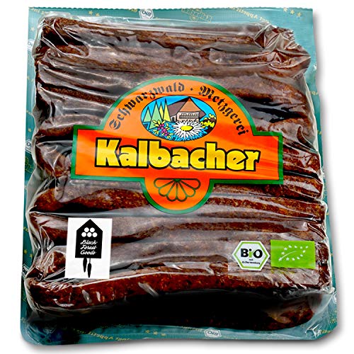 Schwarzwälder BIO Landjäger - 10 Paar - Kalbacher Rohwürste - Hoher Anteil mageres Rindfleisch - Atmosphärenpackung - BIO - Hergestellt im Schwarzwald