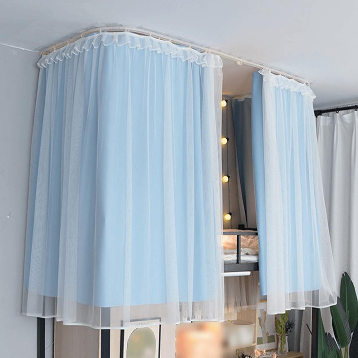 Rideaux de lit moustiquaire lavable pour retrouver le sommeil et l'intimité en dortoir