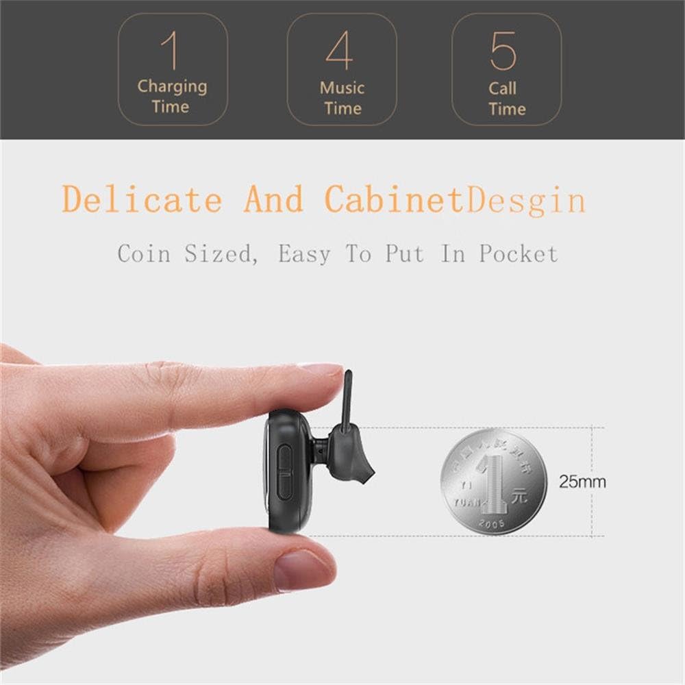 JOWAY H21 Bluetooth Earphone size comparison with a coin