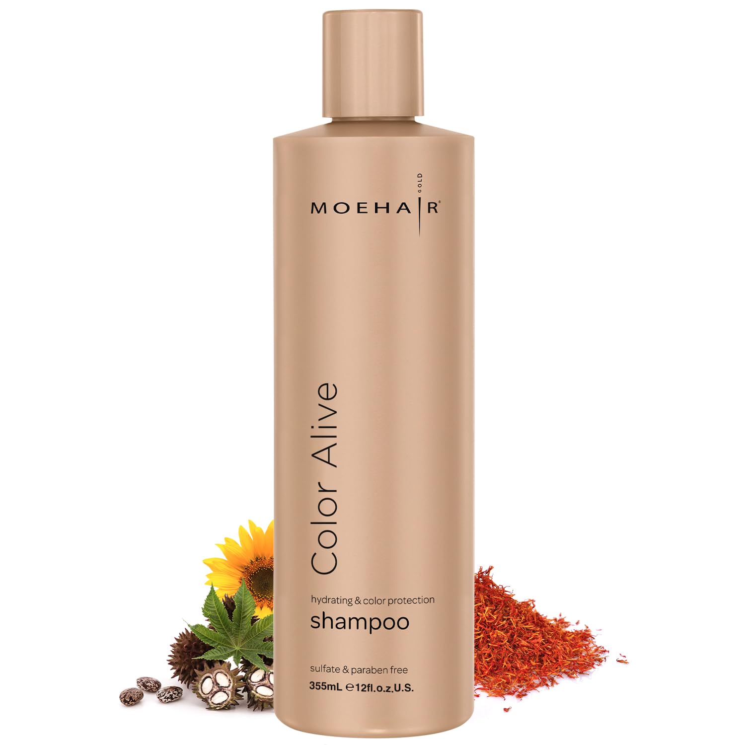 Color Alive Shampoo, 12 Fl. Oz | Shampoo for Color-Treated Hair | Moisturizing & Hydrating Shampoo | Rich in Safflower & Castor Oil | Controls Frizz | Paraben & Sulfate Free