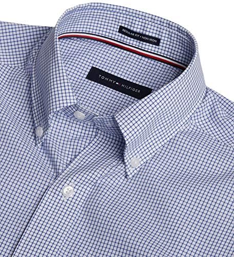 Tommy Hilfiger Males's Gown Shirt Common Match Non Iron Gingham 2 61zaogrFASL. AC