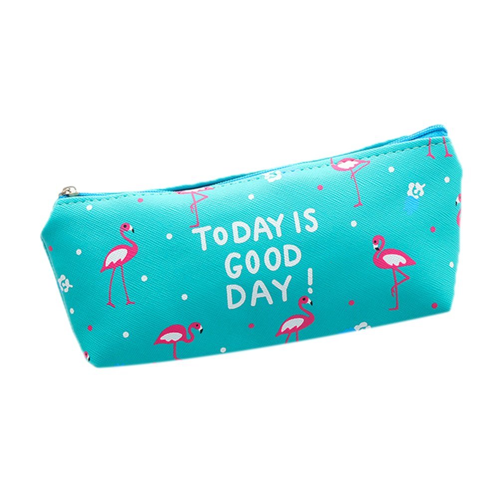 Demarkt PU Pencil Case Cartoon Pattern Pen Bag Pencil Pouch for Teenage Girl Student Stationery Storage Bag