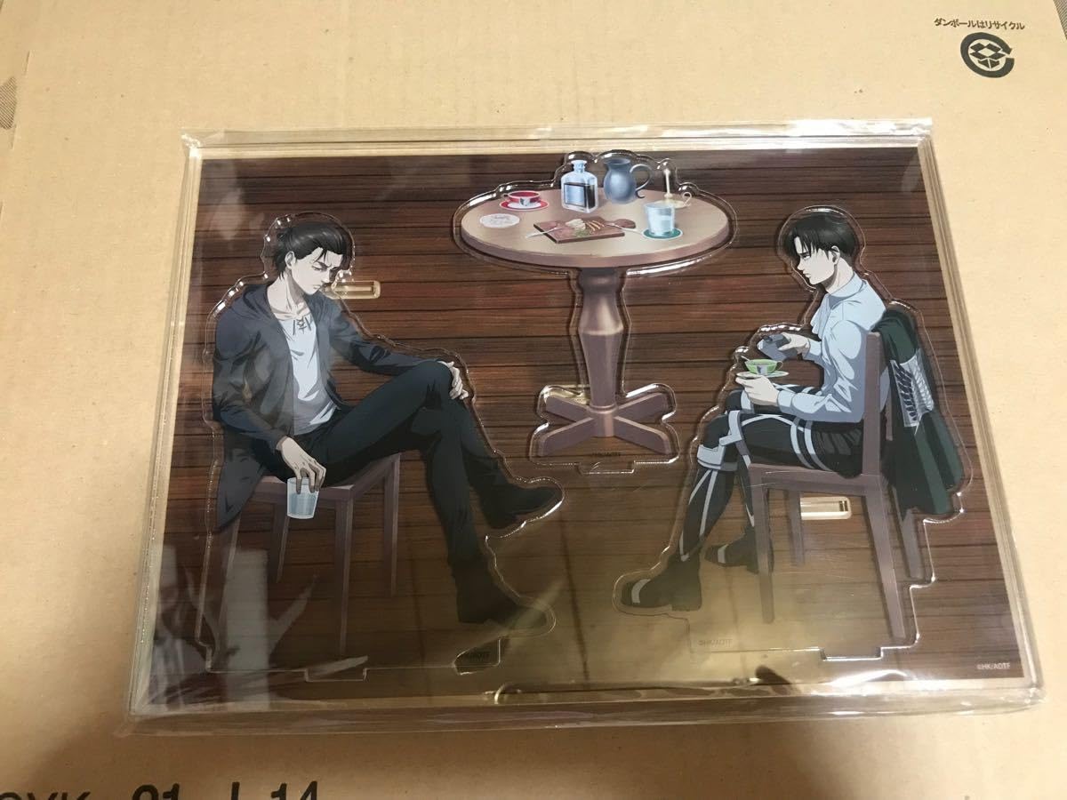 進撃巨人 エレン リヴァイ アクリル ジオラマ 不器用な乾杯 Amazon.co.jp: 進撃巨人 エレン リヴァイ アクリル ジオラマ