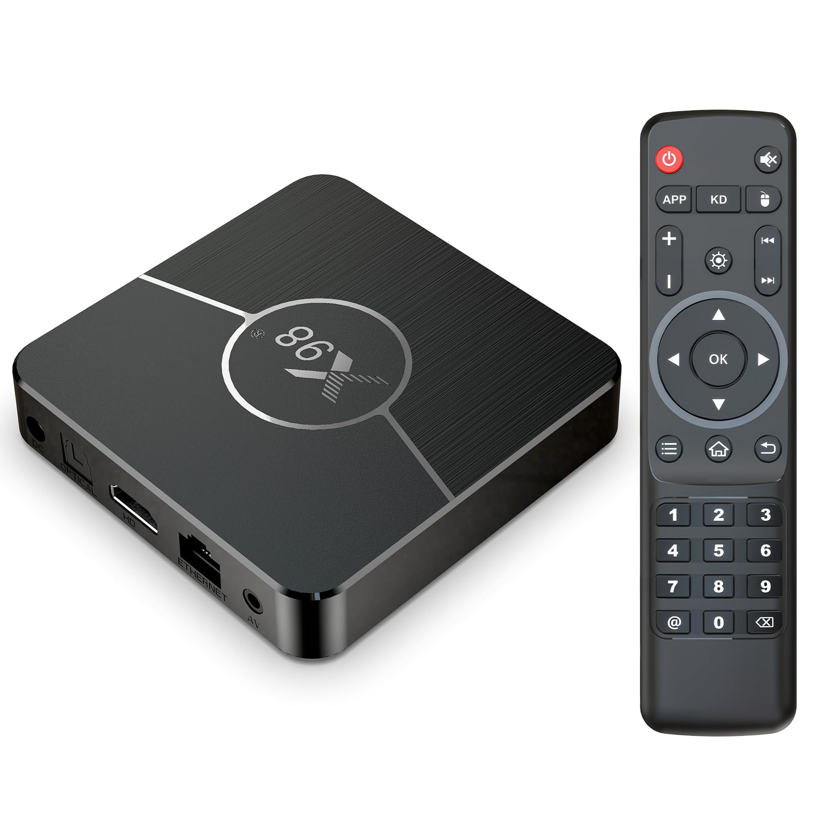 LEFFOT Android 11.0 TV Box, X98 Plus 4K Ultra HD Streaming Device for TV, 2GB RAM 16GB ROM, Smart TV Box with HDR10+, 2.4G & 5G WiFi 5, BT 4.0, Amlogic S905W2 Quad Core A35